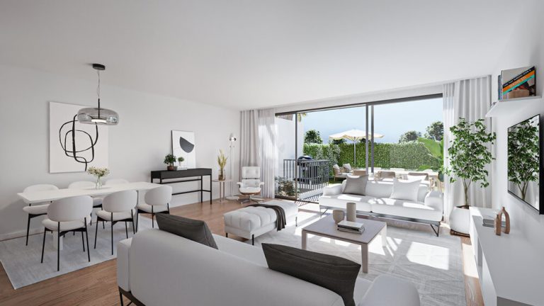 Salón comedor y terraza - Oasis Village