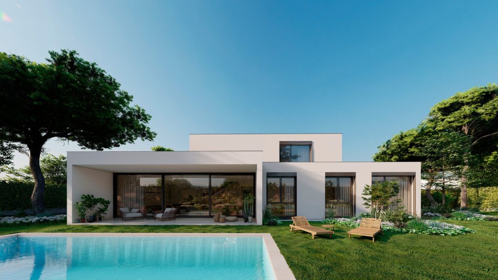 Piscina y jardín - Residencial Las 6 Villas